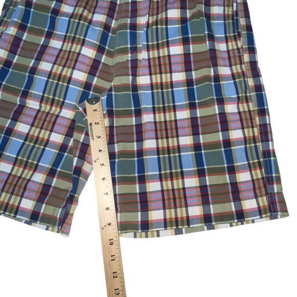 American Eagle Outfitters Plaid Blue Yellow Shorts - Men’s 32 - Picture 4 of 11